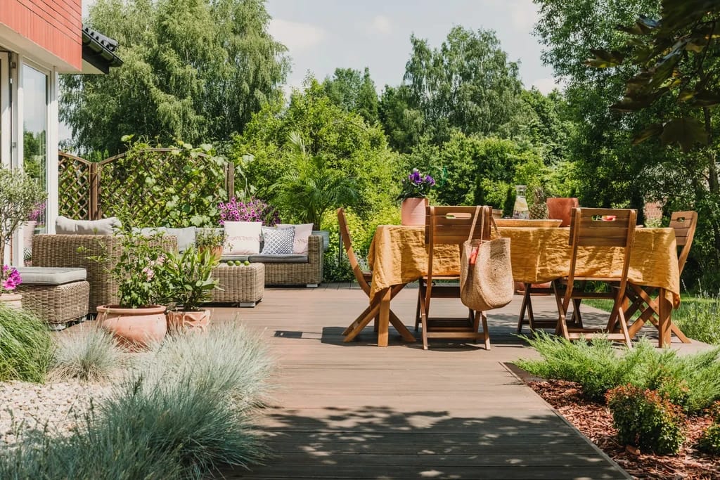 Aménagement d'une terrasse dans l'Aube