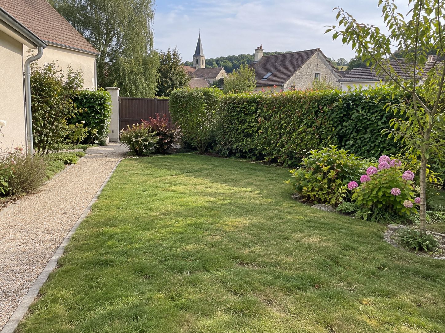 Chantier paysager en milieu rural dans l'Aube
